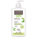 Cattier gel de duș și șampon bio fără sulfați, mere verzi