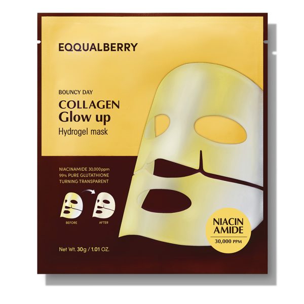 Eqqualberry Collagen Glow Up masca servetel iluminare si umplere